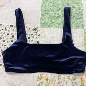 Velvet bikini top